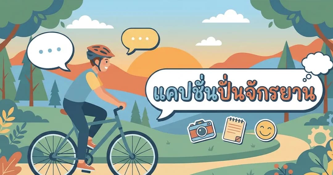 200 แคปชั่นปั่นจักรยาน %thyear% / %currentyear% โดนใจ เรียกไลก์ปัง