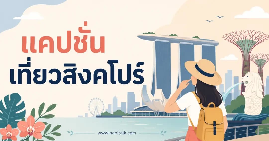 ปกบทความแคปชั่นเที่ยวสิงคโปร์