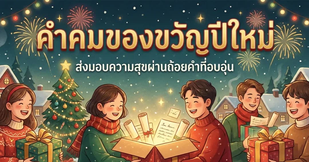 100 คำคมของขวัญปีใหม่ 2569 ประโยคสุดซึ้ง มอบความสุขจากใจ