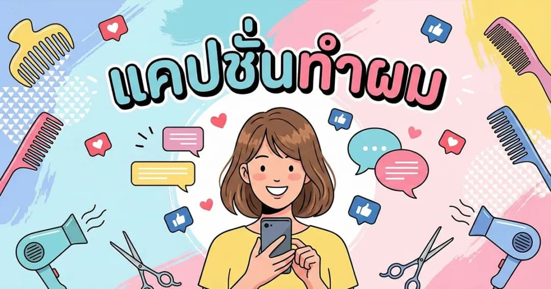 200 แคปชั่นทำผม %thyear% / %currentyear% โดนใจสายปัง โพสต์แล้วไลก์พุ่ง ไม่ซ้ำใคร